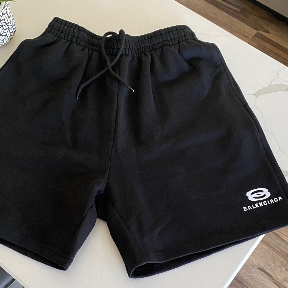 Balenciaga Black Athletic Men's Shorts
